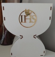 BIAŁY KIELICH FLOWERBOX BOX PREZENT NA SŁODYCZE KWIATY DEKORACJA KOMUNIA św