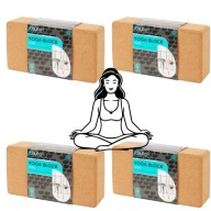 4 SZTUKI KLOCEK KORKOWY DO JOGI KAYTAN NATURALNY EKOLOGICZNY ĆWICZENIA JOGA