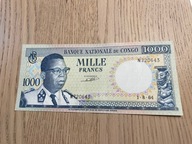 Kongo - 1000 franków - 1964 - bez perforacji