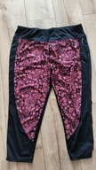 Spodnie damskie 3XL getry legginsy 48 fitness otulające szeroki pas108