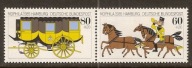 Niemcy Mi. 1255-1256 czyste ** transport, konie, dyliżans