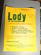 Zakrocz Książki Lody w proszku