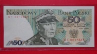 50 zł 1988 ,seria GT 0017865,stan II+,niski numer
