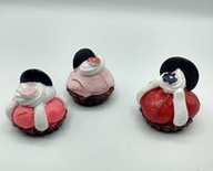 TRZY MAŁE torciki ciasteczka, figurki, świetne