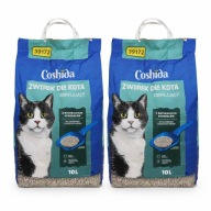 2x Żwirek bentonitowy zbrylający dla kota Coshida 10 L