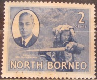N. Borneo kolonia brytyjska stary znaczek (10/20