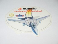 Samolot TOP GUN KONAMI Paramount pictures naklejka z PRL