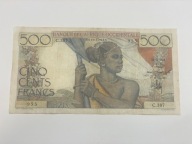 Francuska Afryka Zachodnia - 500 franków - 1948 - bardzo rzadki