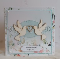 personalizowana kartka z okazji ślubu