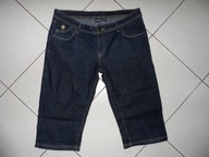 NOWE jeans SPODNIE rybaczki r 42 44 pas 94 elastan