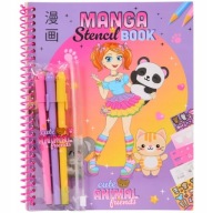 MANGA KAWAII Książka do Projektowania + Szablony + Naklejki + Markery