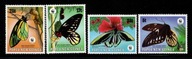 Papua Nowa Gwinea / 575-578 ( WWF - Fauna - motyle ) 1988 r. / czyste