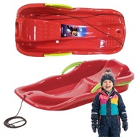 SANKI PLASTIKOWE ŚLIZG Z OPARCIEM Z HAMULCEM DUŻE DLA DZIECI ŚLIZGI BOBSLEJ