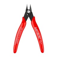 Szczypce precyzyjne boczne cążki obcinaczki Czerwone