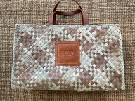 Boho Swing torba shopper kosz Maxi koszyk cynamonowy w pepitkę