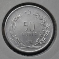 *TURCJA [0363]*50 Kurus (50 kuruszy) 1976 Lira turecka TURKIYE CUMHURIYETI