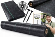 AGROTKANINA 90G MATA ANTYCHWASTOWA UV 3% 0,8 X 50 M + 50 KOŁKÓW ZESTAW!