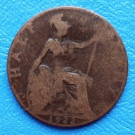 Wielka Brytania 1/2 pensa 1923r.