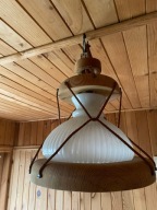 Drewniana lampa sufitowa
