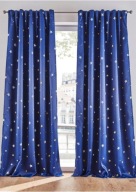 Zasłona zaciemniająca gwiazdki taśma marszcząca 225x135 cm