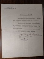 Kraków zaświadczenie pracodawcy Wytwórnia Bielizny Lissner Warszawa 1936r
