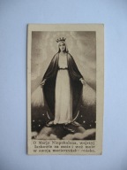 O MARJO NIEPOKALANA, WEJRZYJ ŁASKAWIE NA MNIE przedwojenny ŚW. OBRAZEK