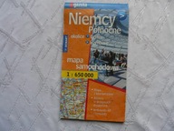 Niemcy północne mapa samochodowa Praca zbiorowa