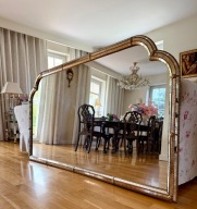 Luksusowe ogromne lustro 1991r hollywood regency 200/100cm