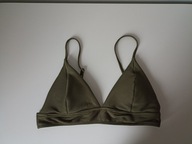 Śliczny biustonosz bikini góra kolor khaki