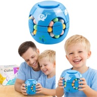 UKŁADANKA MEMFLOWE WIELOKOLOROWA PLASTIKOWA DLA DZIECI NIEBIESKA LOGICZNA