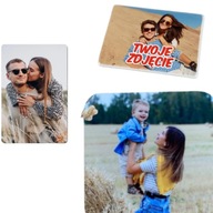 MAGNES NA LODÓWKĘ PREZENT UPOMINEK NA WALENTYNKI DLA PARY Z TWOIM ZDJĘCIEM