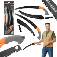 PIŁA RĘCZNA DO CIĘCIA DREWNA DO GAŁĘZI OGRODOWA Z KABURĄ WYGIĘTA RICHMANN