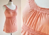 WYPRZEDAŻ super FOLK bluzka KORONKI bawełna 40/42