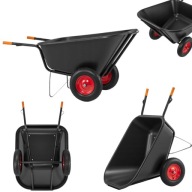 TACZKA HIGHER OGRODOWA METALOWA 350 LITRÓW ANTYPOŚLIZGOWA RĘKOJEŚĆ