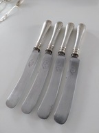 Stare , duże noże wzór Francuska Lilia 4 sztuki