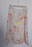 Spódnica lniana len 40/42 midi