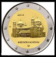 NIEMCY - OKOLICZNOSCIOWE 2 Euro - NIEDERSACHSEN - 2014 D
