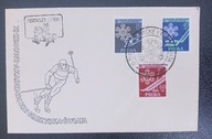 KOPERTA FDC "XI ZIMOWE AKADEMICKIE IGRZYSKA" NR 812-814 STAN DOBRY 1956