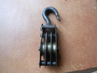 STARY BLOCZEK STALOWY ROLKI MOSIĘŻNE