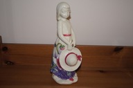 Old Tupton figurka DZIEWCZYNA Z KAPELUSZEM wys.21 cm