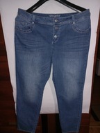 Spodnie dżinsowe Gina Laura 46 48 jeansy elastan pas 98 cm jak nowe