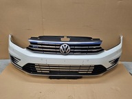 ZDERZAK PRZÓD VW PASSAT B8 GTE L0K1 ORYXWEISS PEARL KOMPLETNY DEMONTAZ PDC