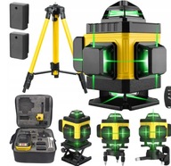 Poziomnica Laserowa 4D 16 Linii Krzyżowa 360° Zestaw Ze Statywem