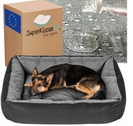 Superkissen24 legowisko dla psa czarny 120 cm x 90 cm