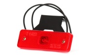 Lampa podwieszana obrysowa tylna czerwona diody +odblask led 12/24V