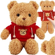 PLUSZOWY MIŚ MASKOTKA PLUSZAK W BLUZIE SWETERKU PRZYTULANKA 30 CM PREZENT