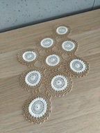 Obrus serwetka bieżnik szydełkowy rękodzieło misterne cacko 34x22