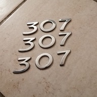 Znaczek napis tył do Peugeot 307 I II