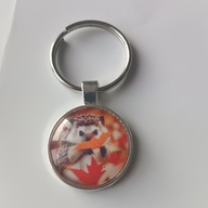 Brelok do kluczy, szkło, krajobraz