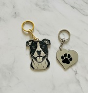 Porządny breloczek na co dzień BRELOK zawieszka do kluczy Amstaff pitbull